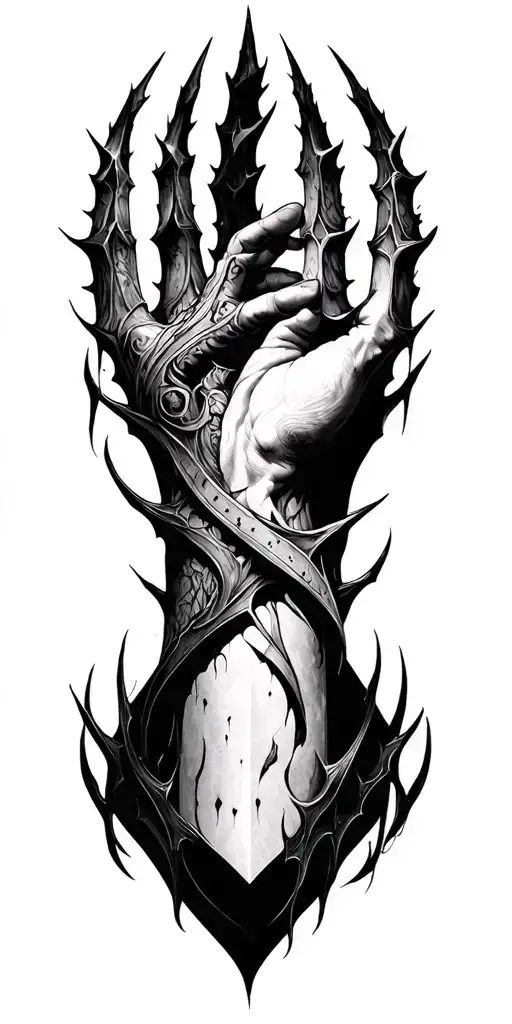 Full Sleave Made Of Thornes Very Sharp Pointy Thornes