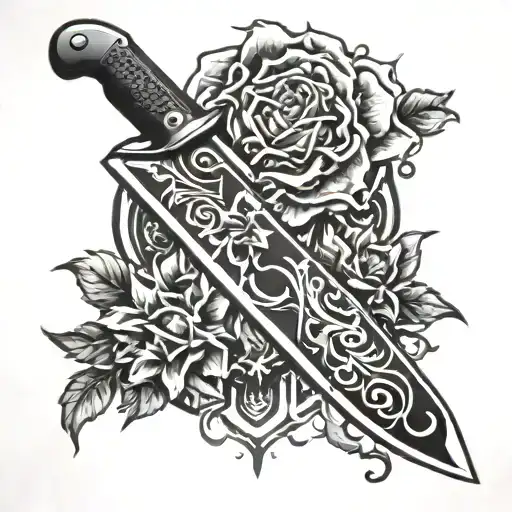 Power Sport Knife Blood