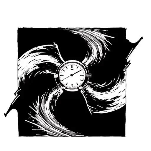 Black Hole With Watch Around