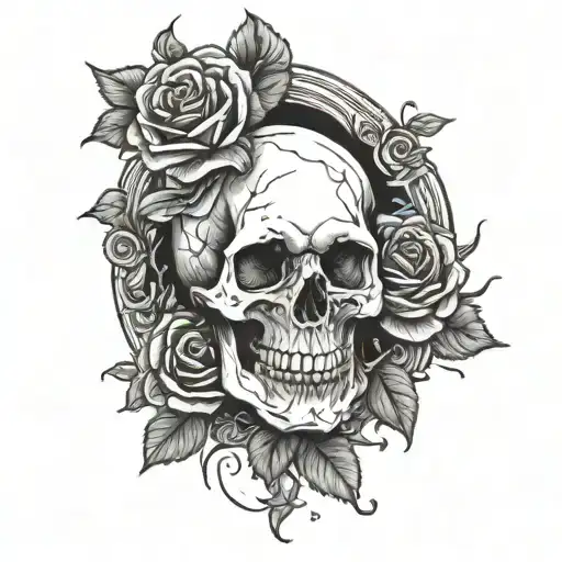 Skull And Roses