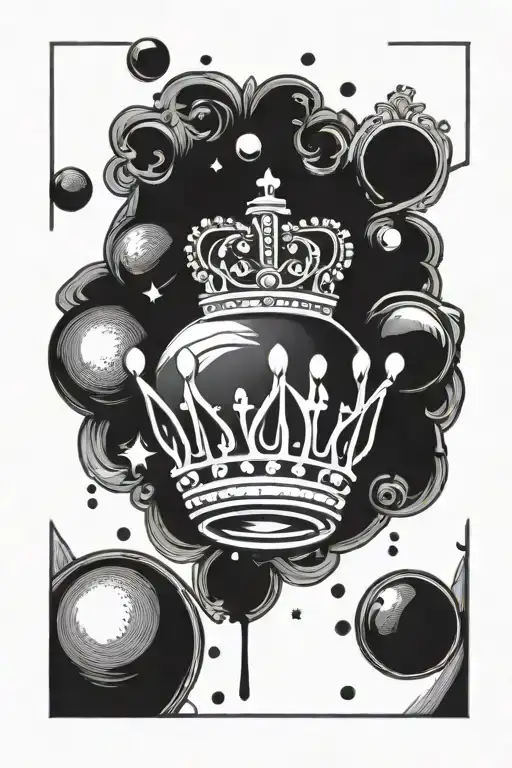 Ball With Crown And Design