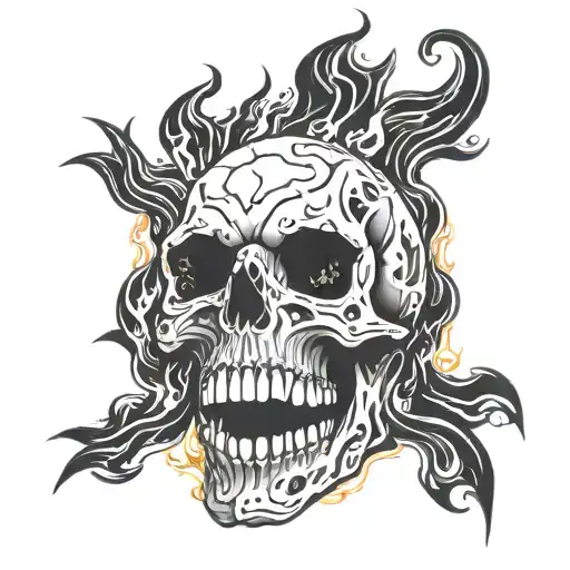 Skull On Fire