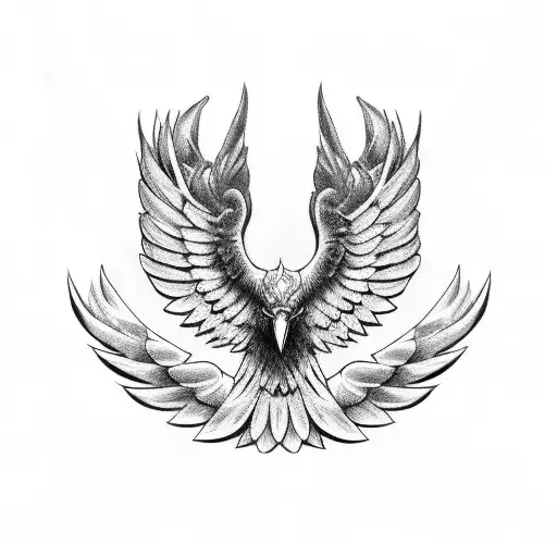 Eagle Wings With A Crown Upon Them