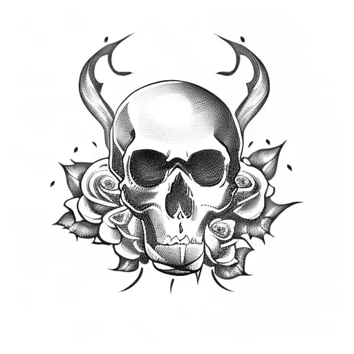 Skull And Roses