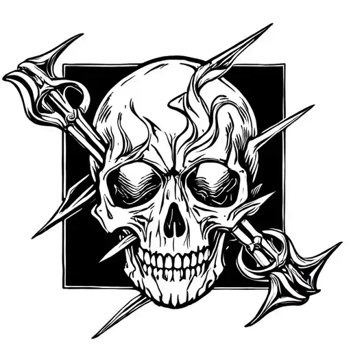Trident Skull