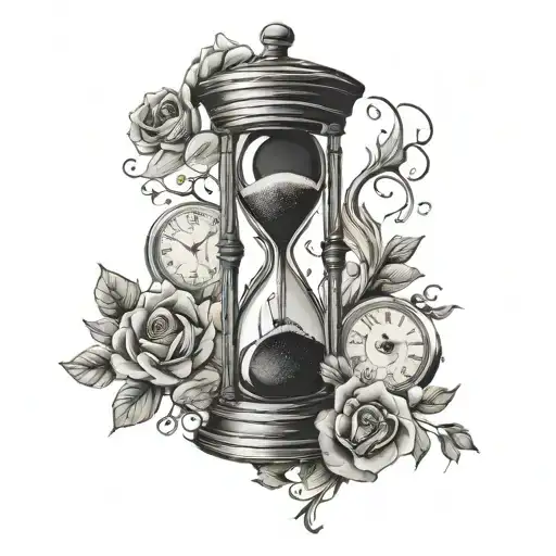 Hourglass Clock Time I Reincarnated