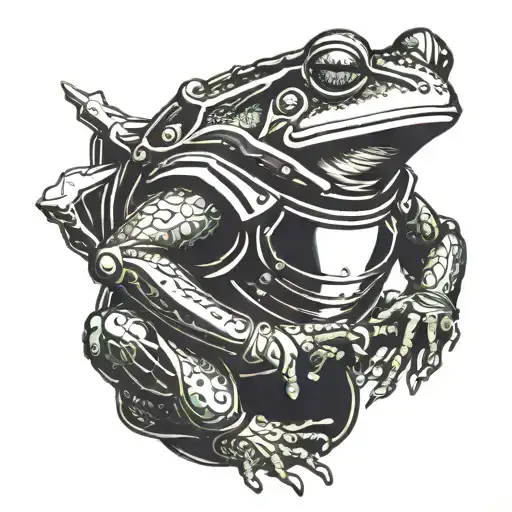 Frog In Suit Of Armour