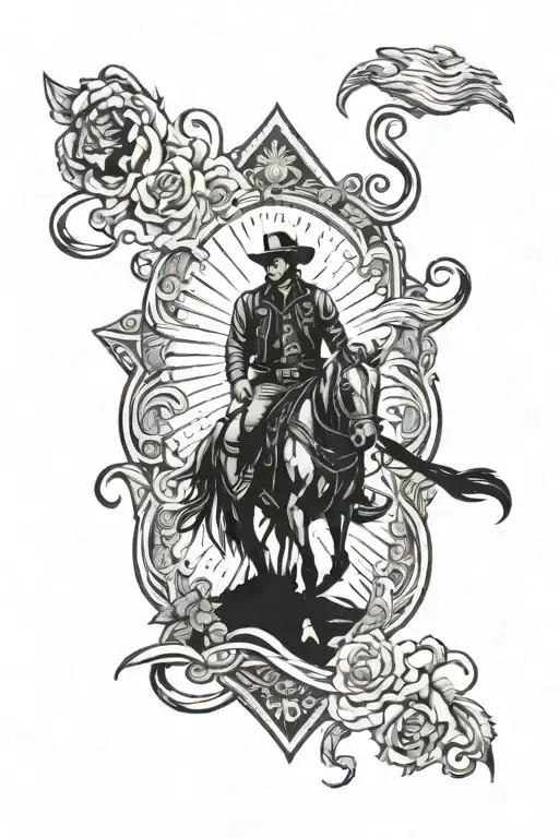Western Style Outlaw Cowboy