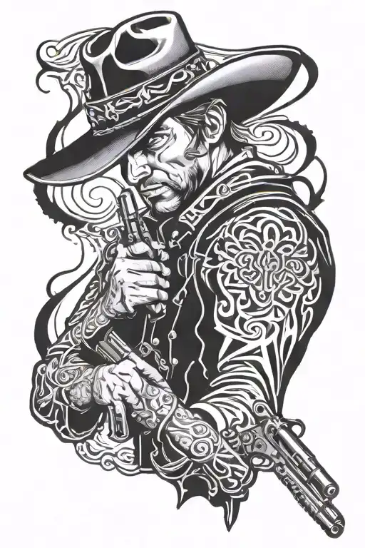 Western Cowboy Outlaw Gunslinger