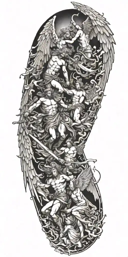 Heaven Angels Vs Demon