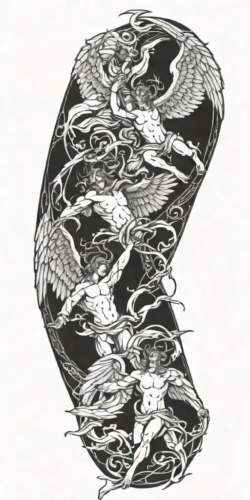 Angels Fighting Demons