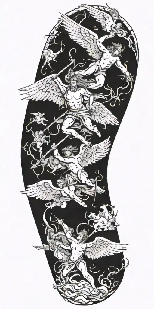 Angels Fighting Demons