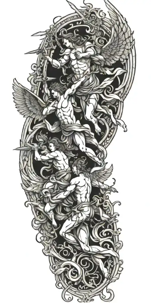 Angels Fighting Demons