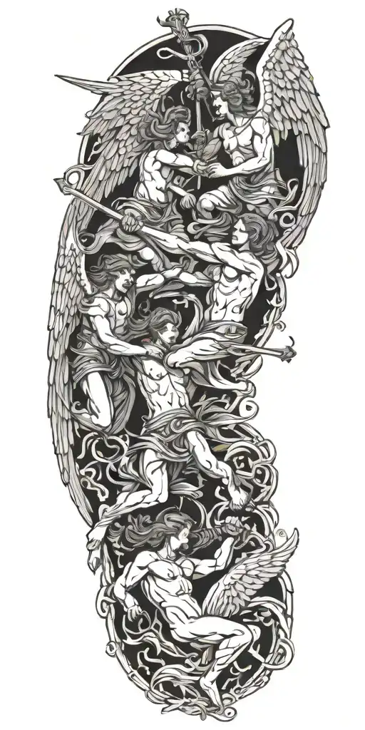 Angels Fighting Demons