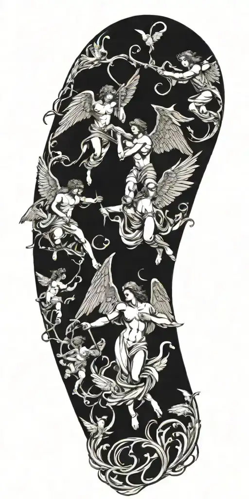 Angels Fighting Demons Morning Glory