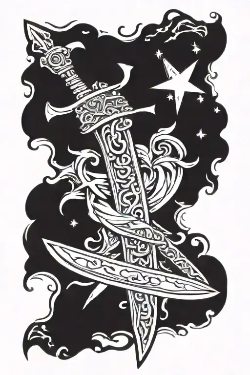 Sword With Ave Christus Rex Engraved On Blade