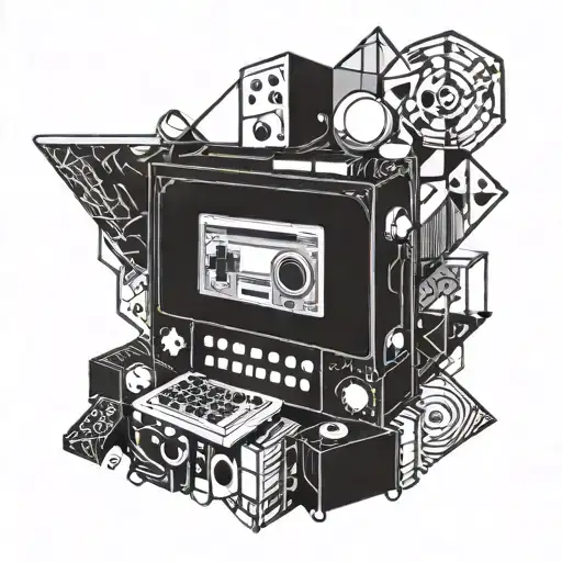 A Geometric Design Incorporating Elements Of Video Games And Music