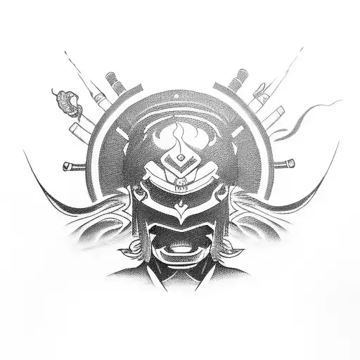 Samurai With Fire Eyes