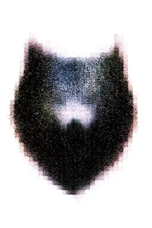 Growling Wolf Face And Realistic Rocky Mountains Inside