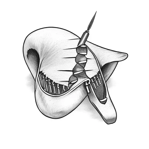 Skeleton Foot With Scalpel