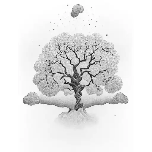 Thunder Hits Majestic Tree