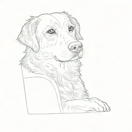 A Black Dog Sitting On A Couch