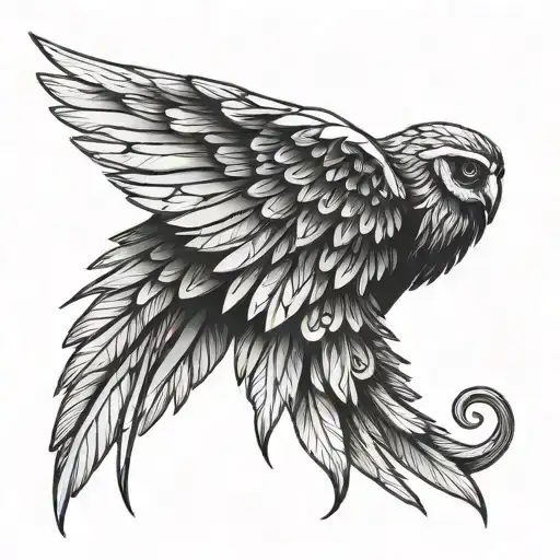 Wing Tattoo And Data