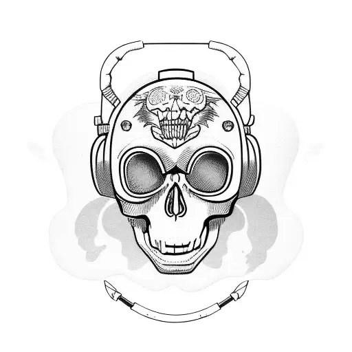 Monkey Spacesuit Skull Flying Dead Flying In Space
