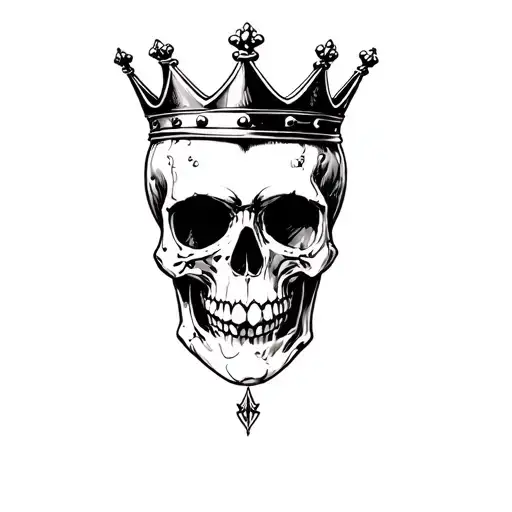A Skull With A Crown