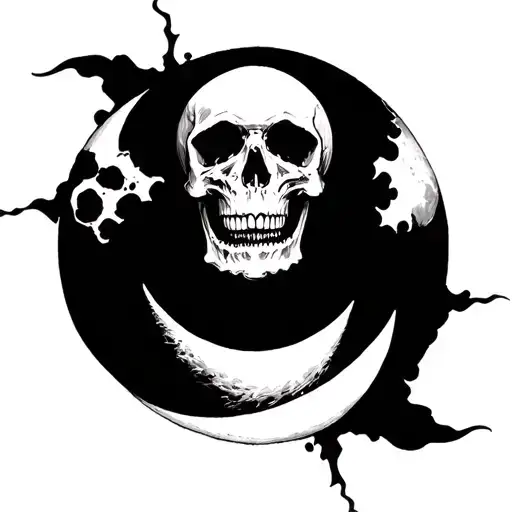 Skull Moon Surrounded