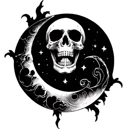 Skull Moon Surrounded