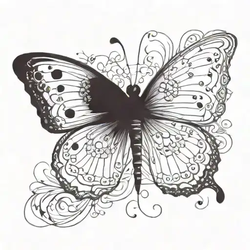 Incorporate A Semicolon Into A Delicate Butterfly Design