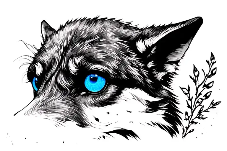 Wolf Blue Eyes