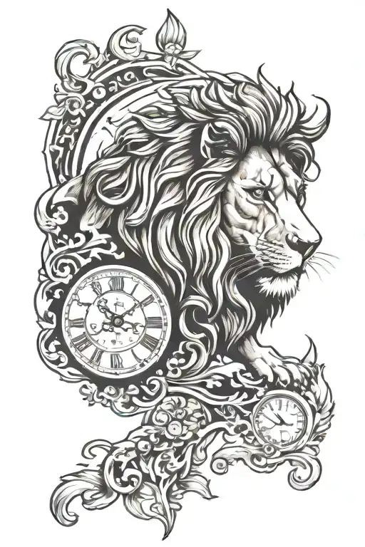 Lion And Clock Meaning Patience