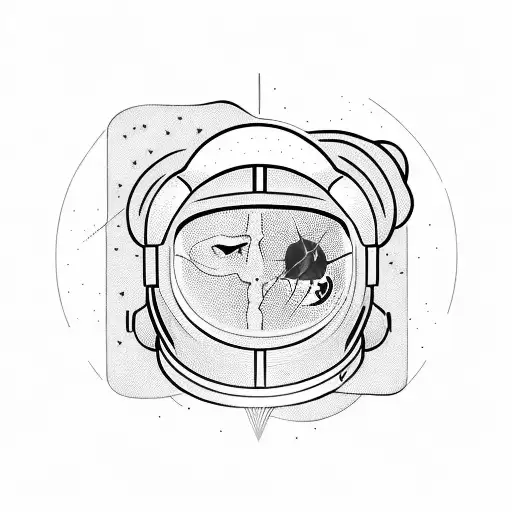 Astronaut Dunking Basketball