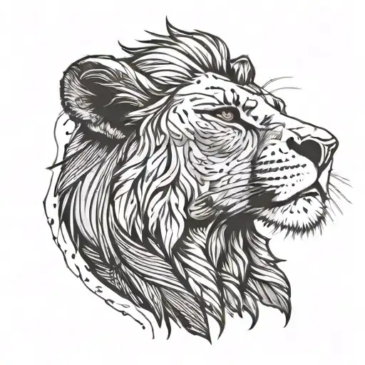 Fine Line Of Simba From The Lion King With The Title From The Movie Above Him