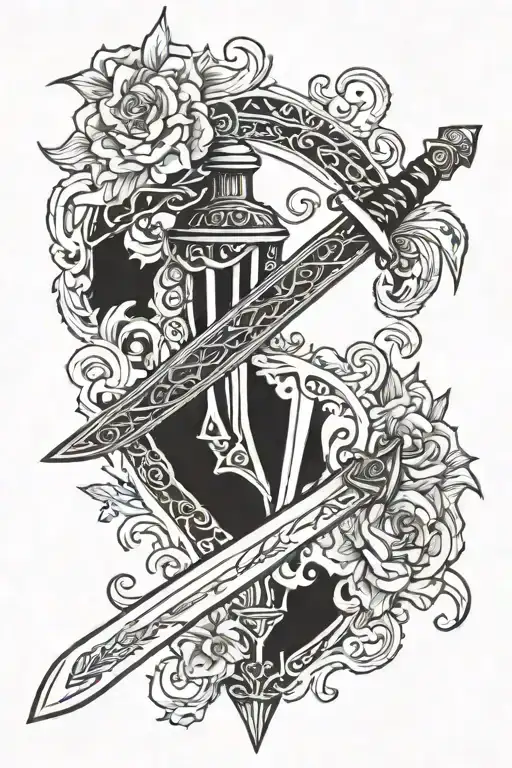 Medieval Sword Surrounded