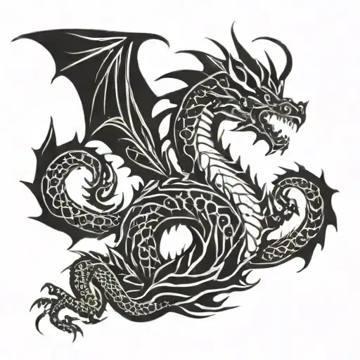 Dragon And Batik Skin