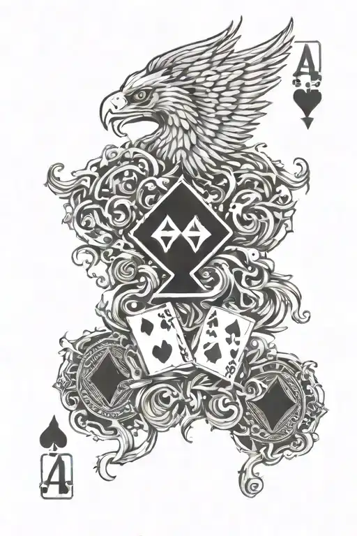 4 Aces Poker Card Pheonix Rising
