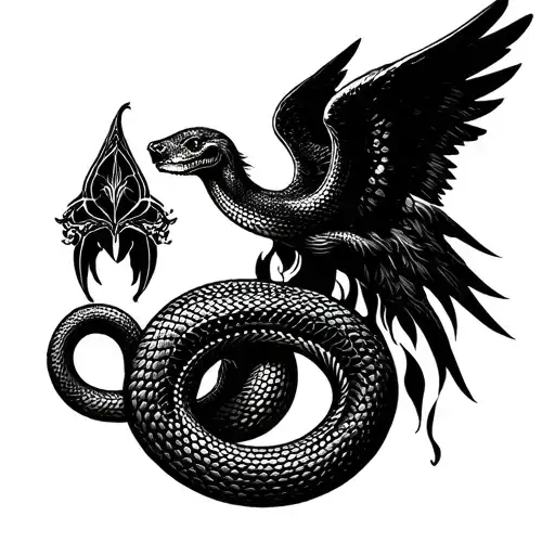 Something To Go With The Angel And Snake Theme