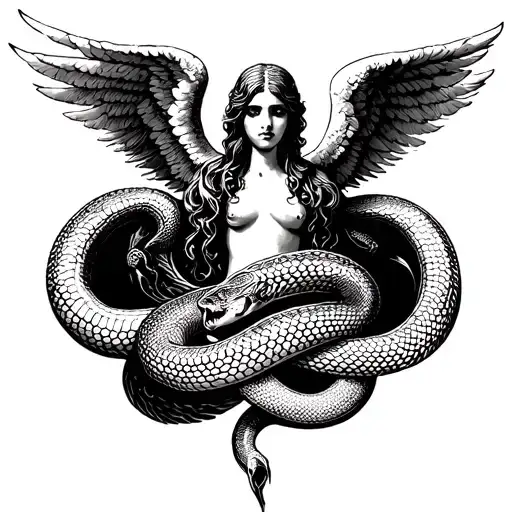 Something To Go With The Angel And Snake Theme