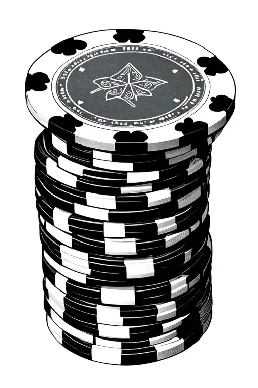 Shuffling Poker Chips Trick