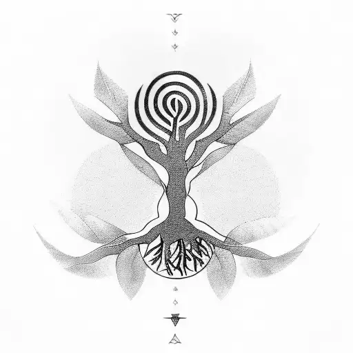 Tree Of Life And Pentagram
