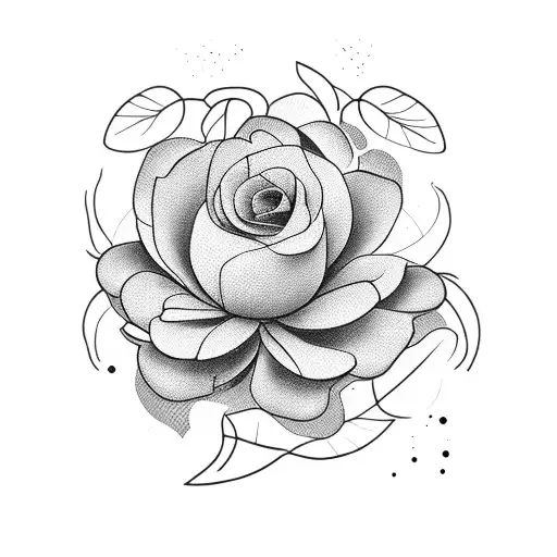 Little Flower With Leaves