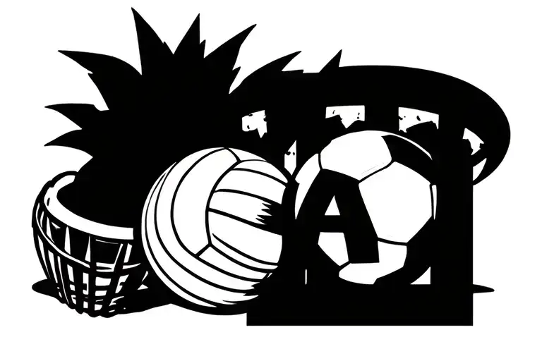 Gracias Pa And One Basket Bal One Voley Ball And One Soccer Ball