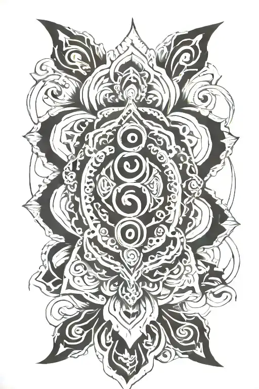 Chakra Symbol At Spinal Cord