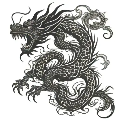 Chinese Dragon Flying