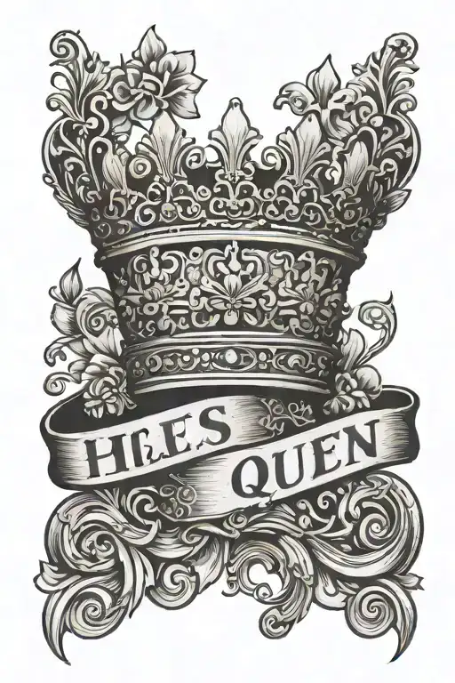 Words His Queen Crown