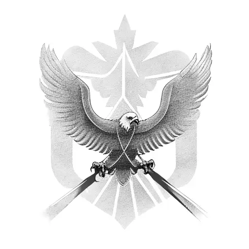 Eagle And Armenian Flag