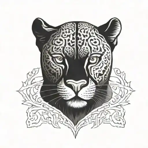 A Black Panther Looking Ahead With An Intimidating Look